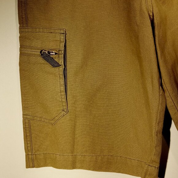 AVIREX Shorts  Boys size 12  2 pc lot  Denim  Stitching  Arizona Cargo Tan VGC - Picture 10 of 13